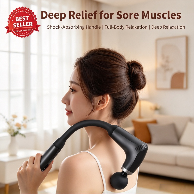 Massage Gun - Pistola de Massagem Elétrica Inteligente, Massageador