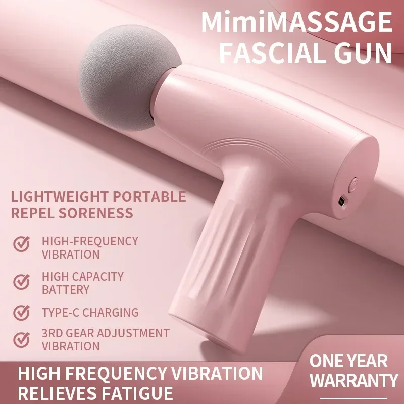 Músculo mini rosa pistola de m - Massage Gun avaliação e preço