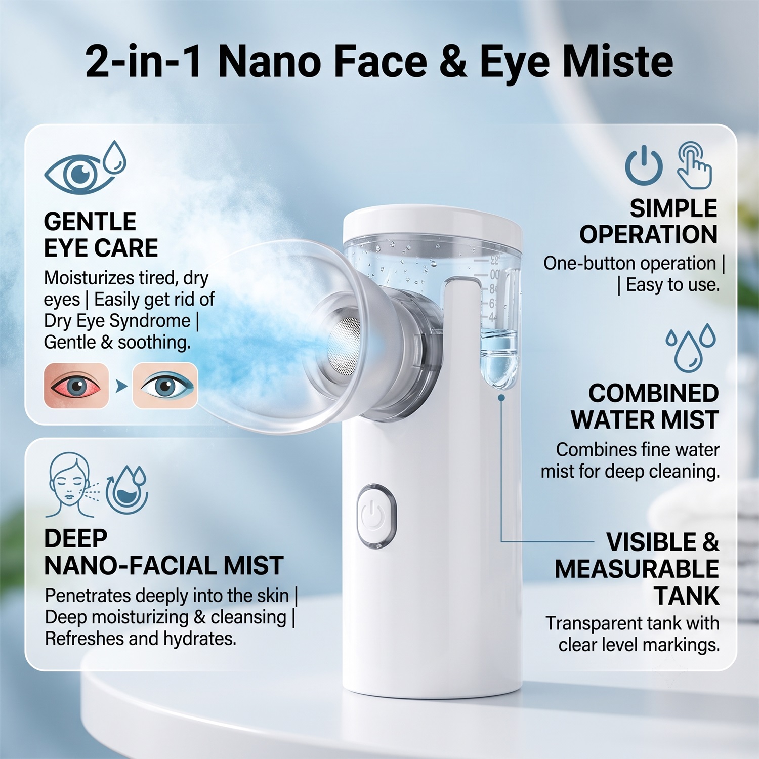 Vaporizador Facial 2 em 1 com  - Face Steamer avaliação e preço